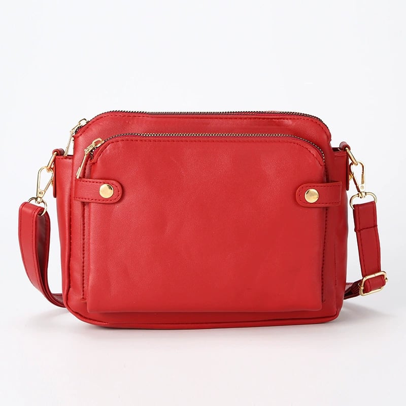🔥49% Off✨Multifunctional Three-Layer Clutch Vegan Leather Crossbody Bag