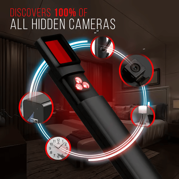 ⏳ Hidden Camera & GPS Tracker Detector with RF Signal Scanner – Find Hidden GPS Trackers Now🔥
