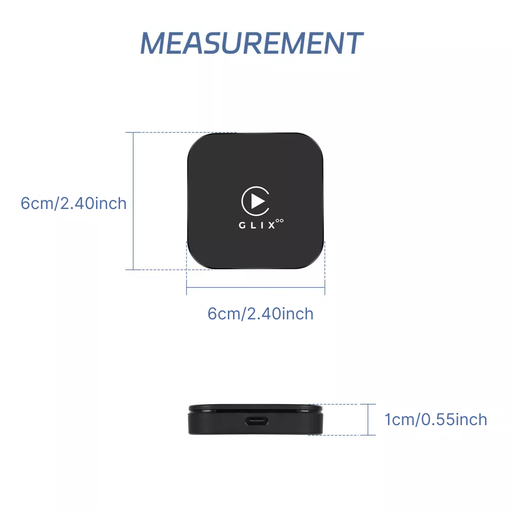 Glixoo Wireless Apple CarPlay & Andriod Auto Adapter