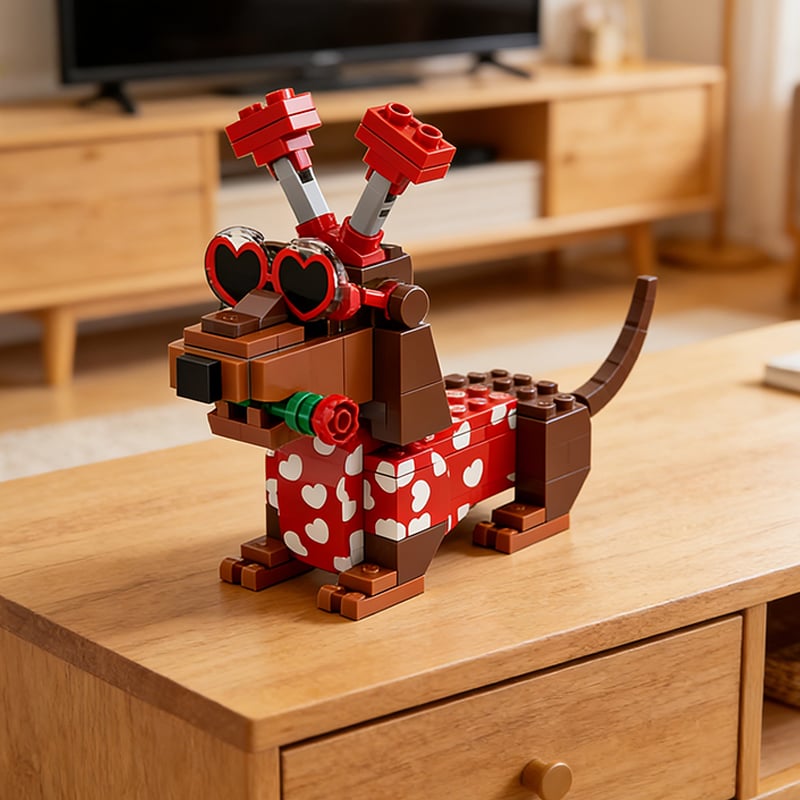 💖 2026 Valentine’s Day Exclusive Dachshund Brick Set 🐕