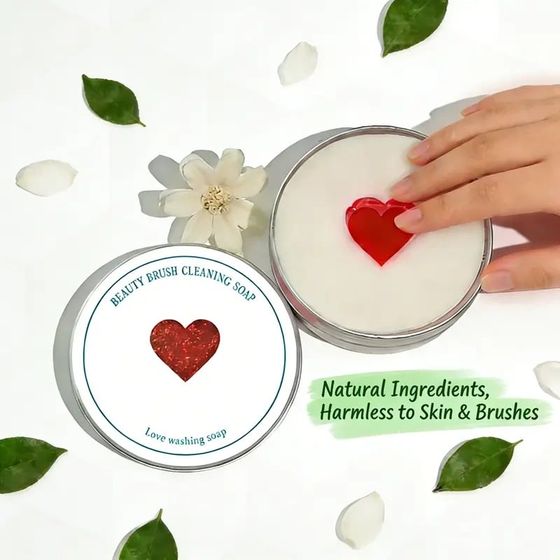 Silicone Makeup Brush Cleaning Pad with Soap