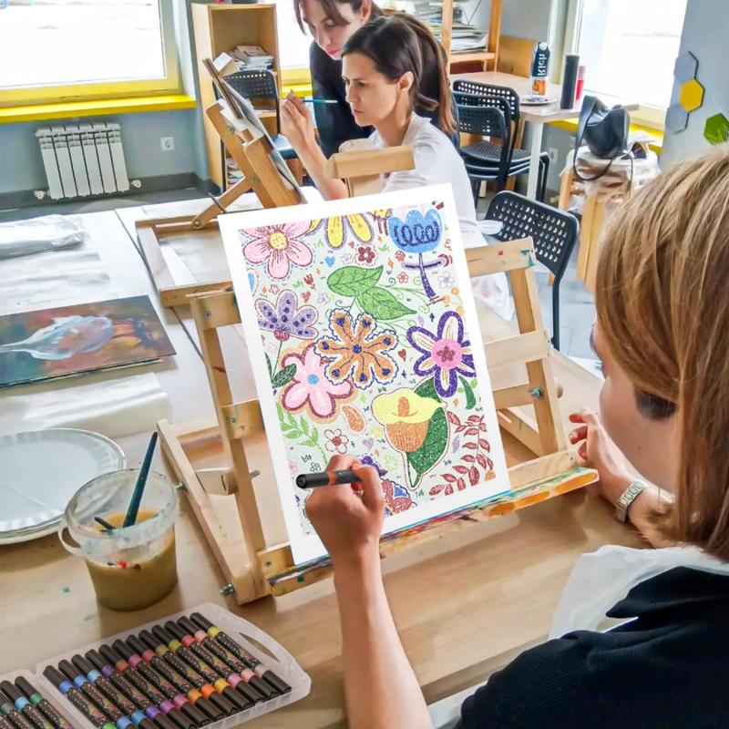 🔥49% Off🎨24/48/72/96 Colors Glitter Effect Brush Markers