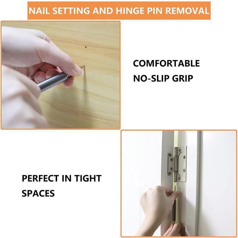 🏆35K+ SOLD! 🥳🎖️Hammerless Nail Set Punch-Buy 3 Free Shipping🔥⚡️