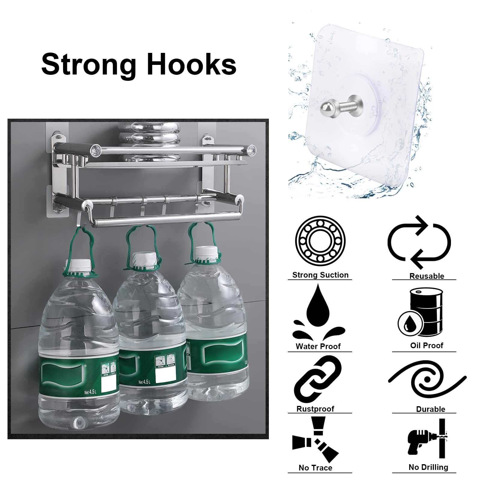 20 Pcs Heavy Duty Adhesive Wall Screws