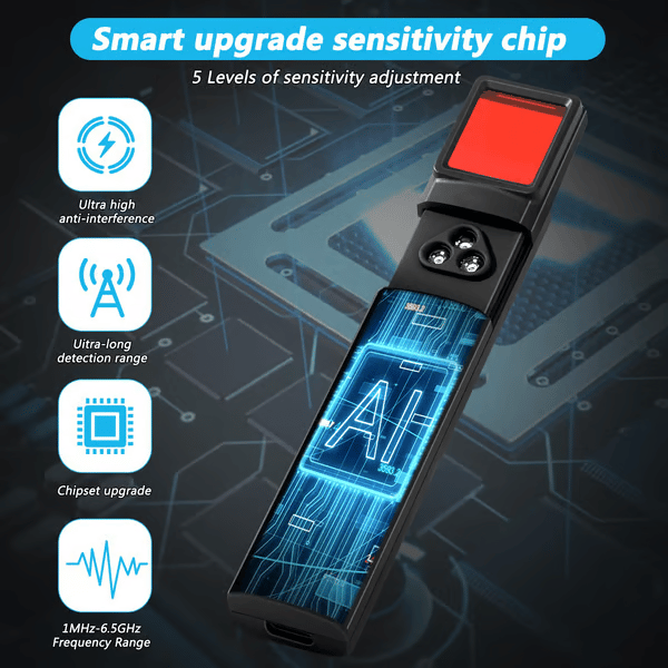 ⏳ Hidden Camera & GPS Tracker Detector with RF Signal Scanner – Find Hidden GPS Trackers Now🔥