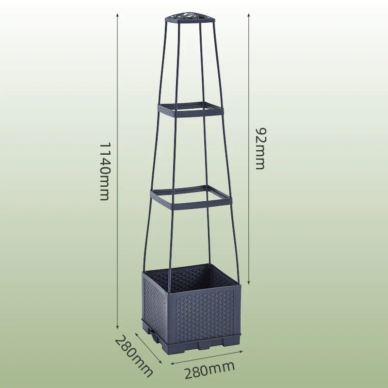 Garden Raised Bed Planter Boxes with Trellis