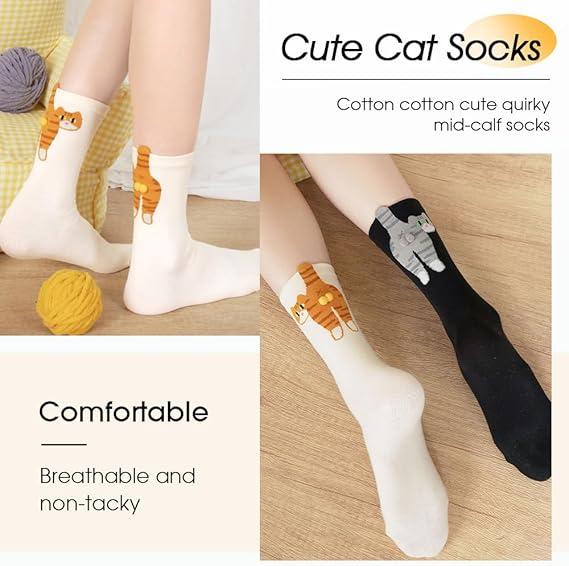 🏆35K+ SOLD! 🥳🎖️Cute Cat Socks with Balls🎀✨