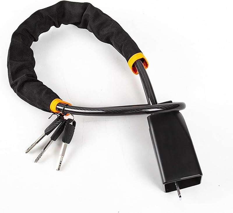 Universal Steering Wheel Lock with Seat Belt Clip (Includes 3 Keys)