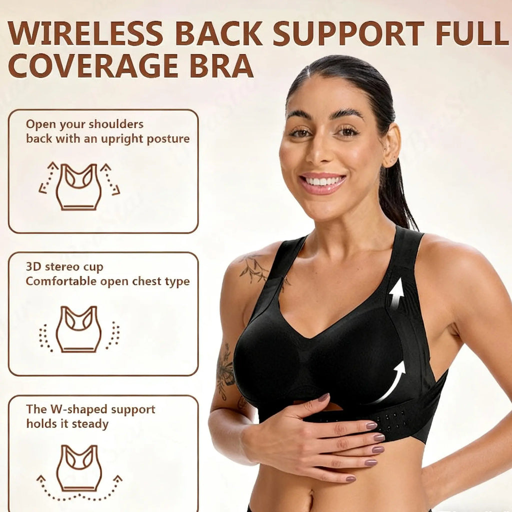 Soft Wireless Training Bra 🧘‍♀️ | Breathable Moulded Cups for Daily & Gym ❤️