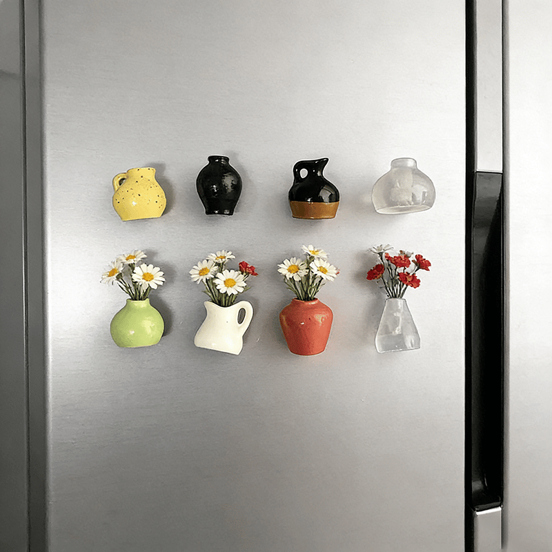 🎁Early Christmas🌸 Mini resin Vase Fridge Magnet