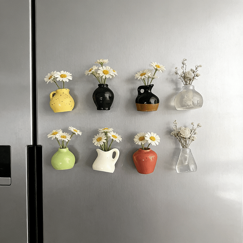 🎁Early Christmas🌸 Mini resin Vase Fridge Magnet