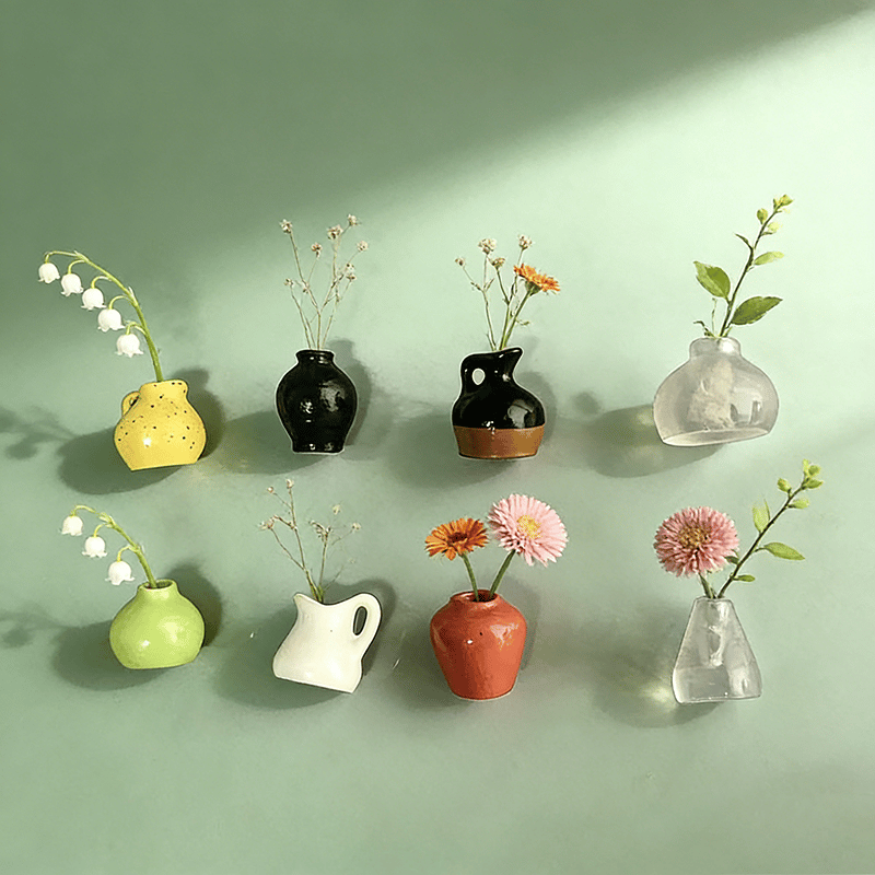 🎁Early Christmas🌸 Mini resin Vase Fridge Magnet