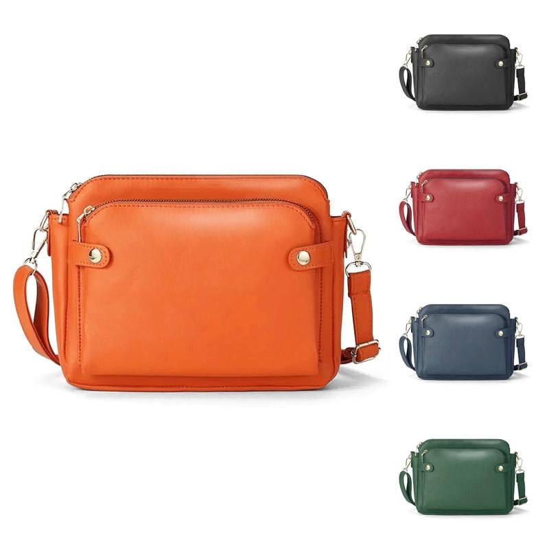 🔥49% Off✨Multifunctional Three-Layer Clutch Vegan Leather Crossbody Bag