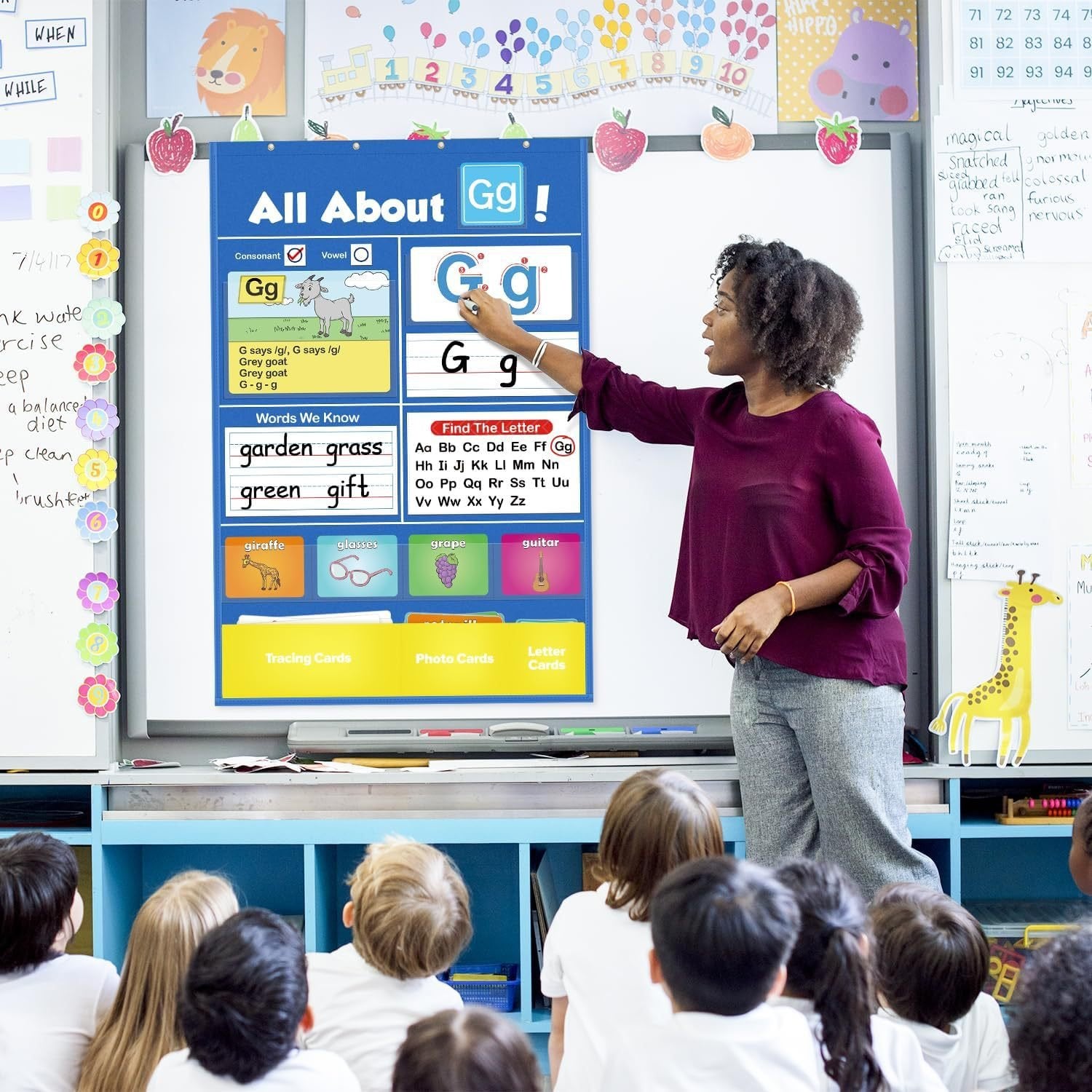 Portable alphabet learning chart