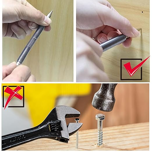 🏆35K+ SOLD! 🥳🎖️Hammerless Nail Set Punch-Buy 3 Free Shipping🔥⚡️