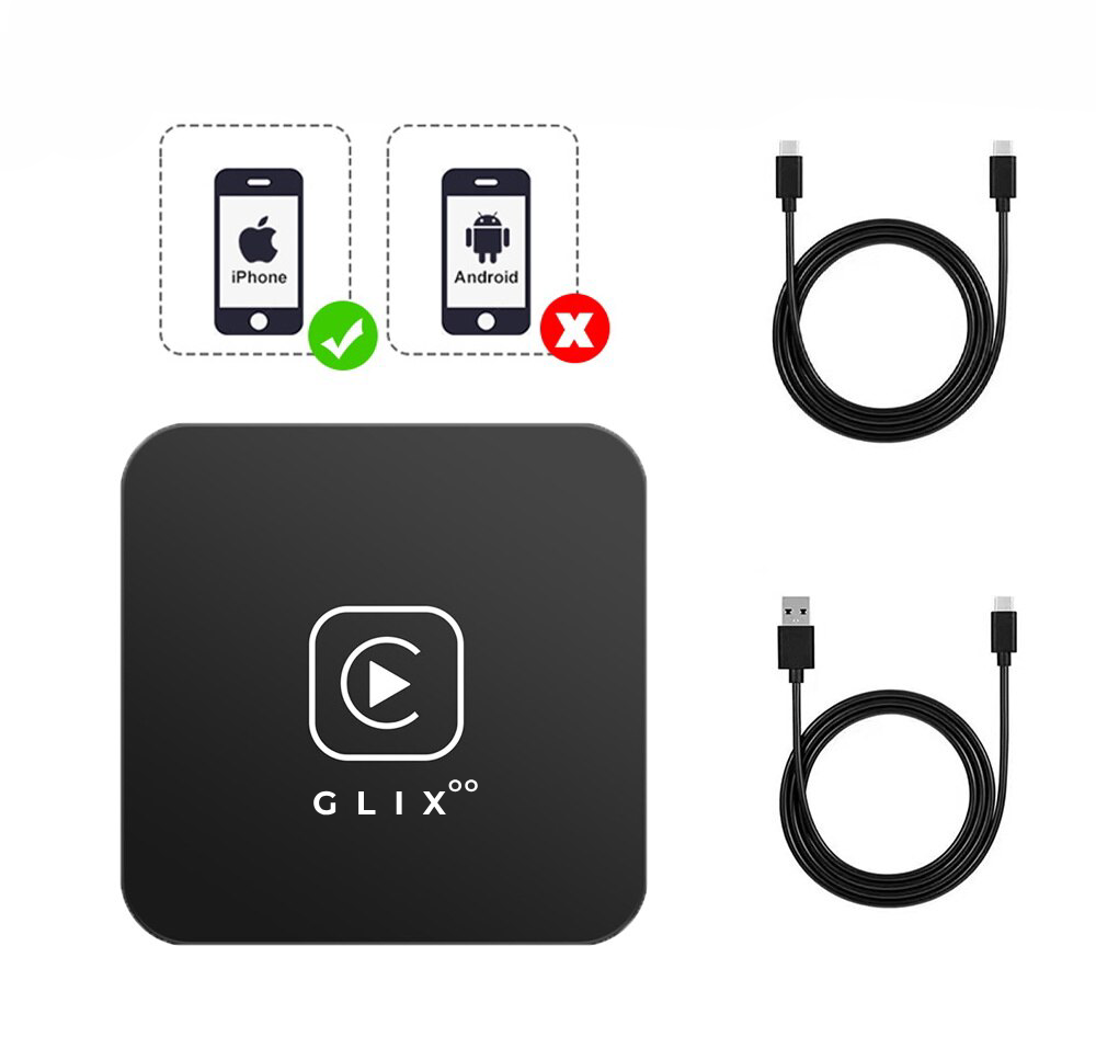 Glixoo Wireless Apple CarPlay & Andriod Auto Adapter