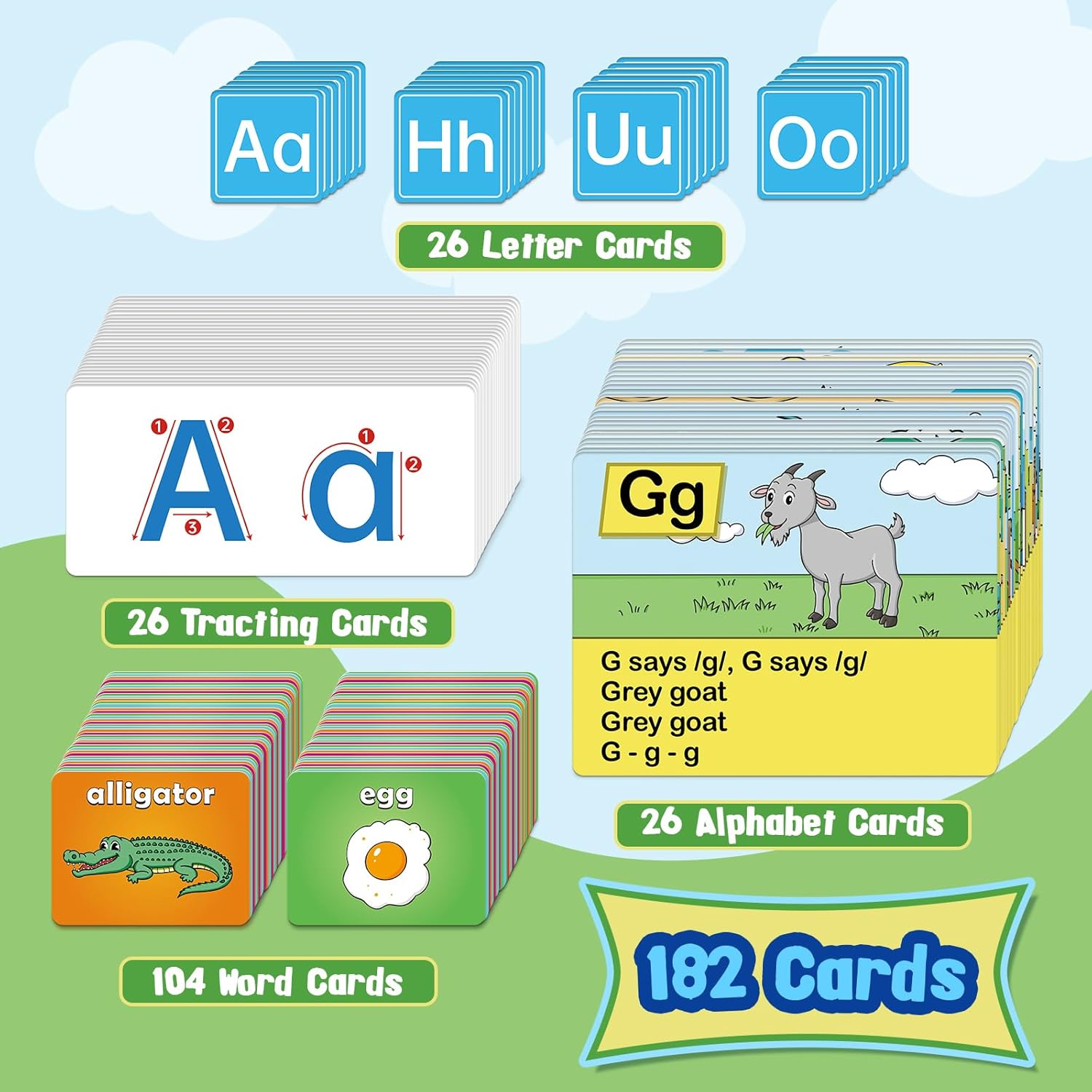 Portable alphabet learning chart