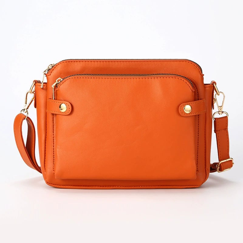 🔥49% Off✨Multifunctional Three-Layer Clutch Vegan Leather Crossbody Bag