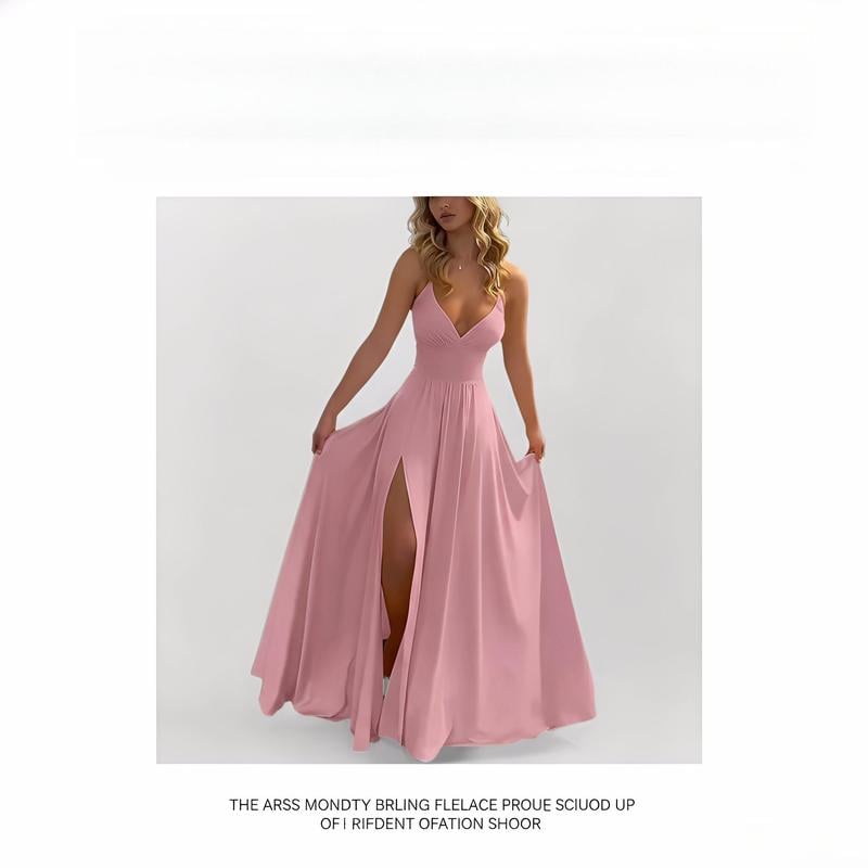 🔥2026 spring new women's clothing cross-border suspender dress