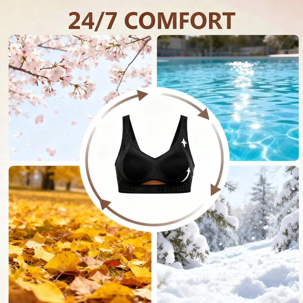 Soft Wireless Training Bra 🧘‍♀️ | Breathable Moulded Cups for Daily & Gym ❤️