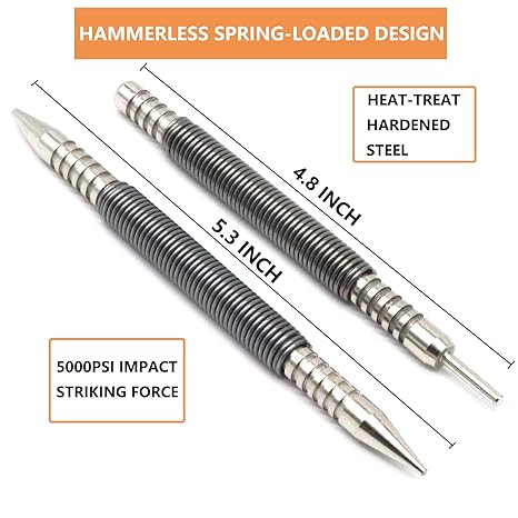 🏆35K+ SOLD! 🥳🎖️Hammerless Nail Set Punch-Buy 3 Free Shipping🔥⚡️