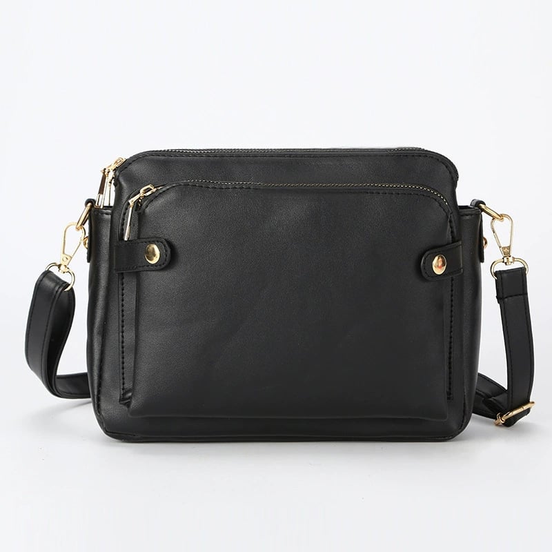 🔥49% Off✨Multifunctional Three-Layer Clutch Vegan Leather Crossbody Bag