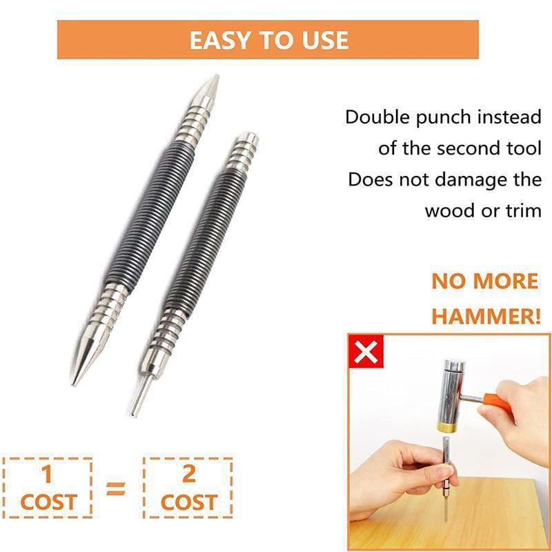🏆35K+ SOLD! 🥳🎖️Hammerless Nail Set Punch-Buy 3 Free Shipping🔥⚡️