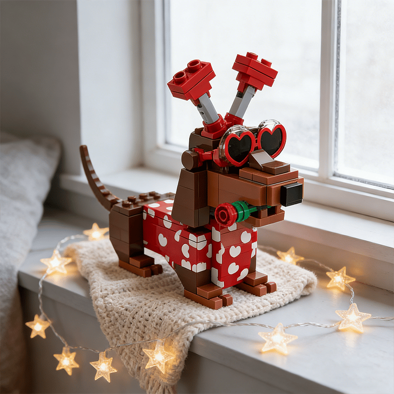 💖 2026 Valentine’s Day Exclusive Dachshund Brick Set 🐕