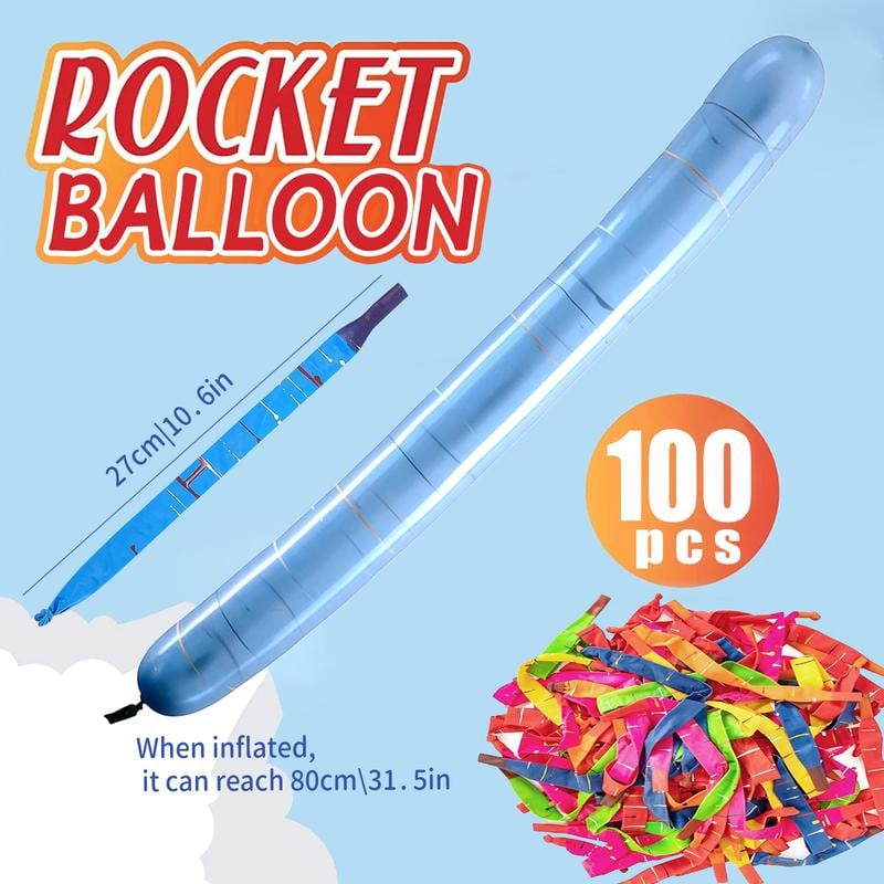 🚀100-pack rocket balloon set🎈
