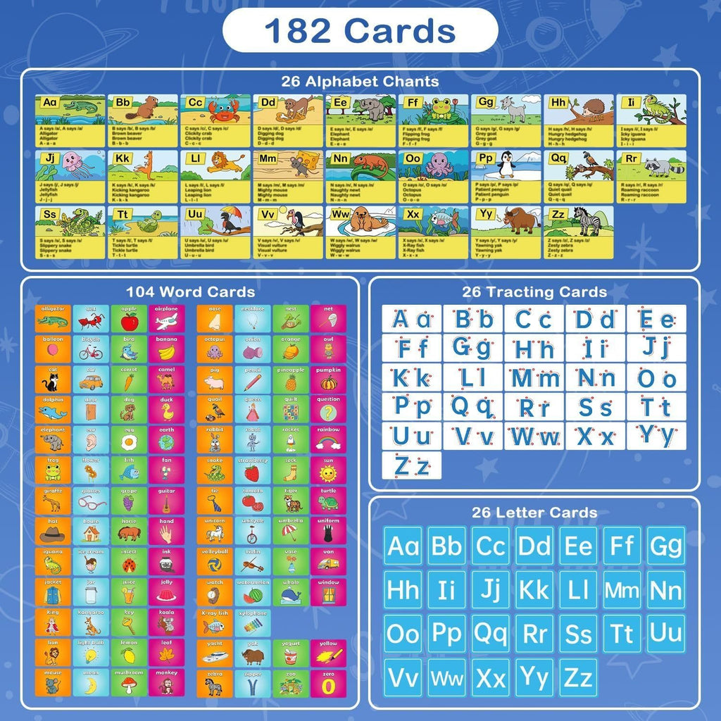 Portable alphabet learning chart