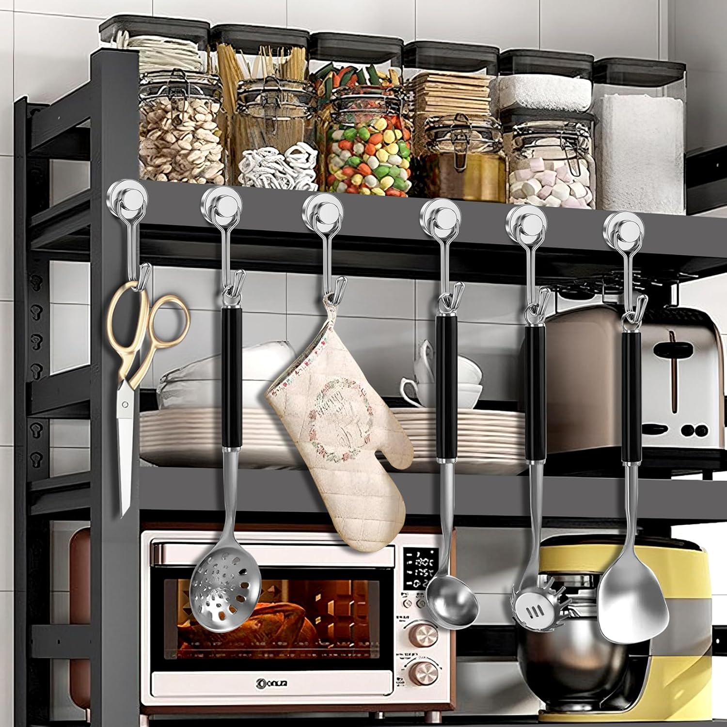 🔥49% Off✨2026 Upgrade Swivel Swing Magnetic Hooks 30LBS