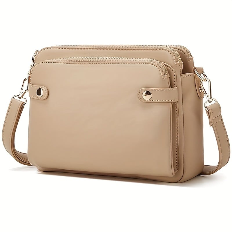 🔥49% Off✨Multifunctional Three-Layer Clutch Vegan Leather Crossbody Bag