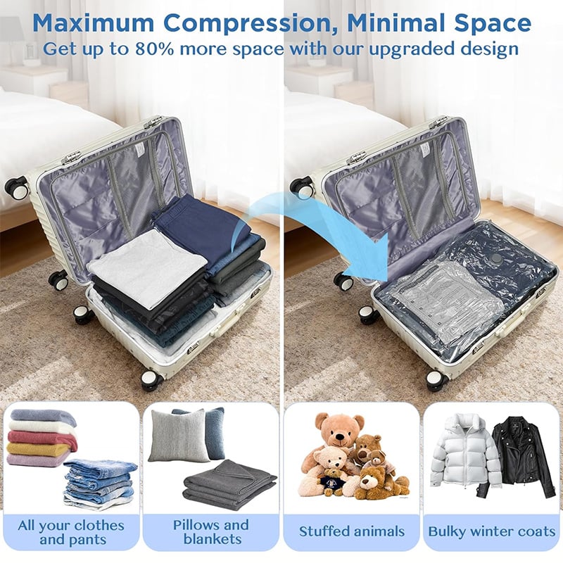 🔥Cordless Travel Vacuum Storage Compression Bag Set✈️