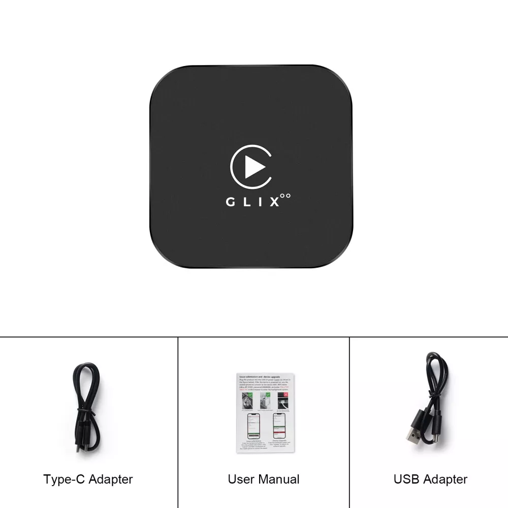 Glixoo Wireless Apple CarPlay & Andriod Auto Adapter