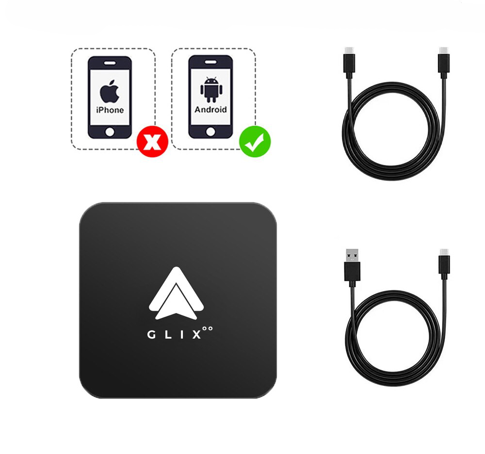 Glixoo Wireless Apple CarPlay & Andriod Auto Adapter